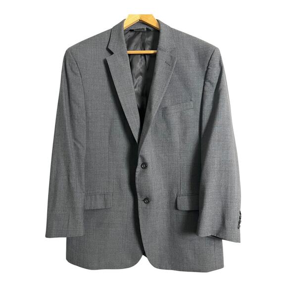 Jos. A. Bank Gray Wool Blazer Sport Coat 46 long Preppy Career Twee - Picture 6 of 11
